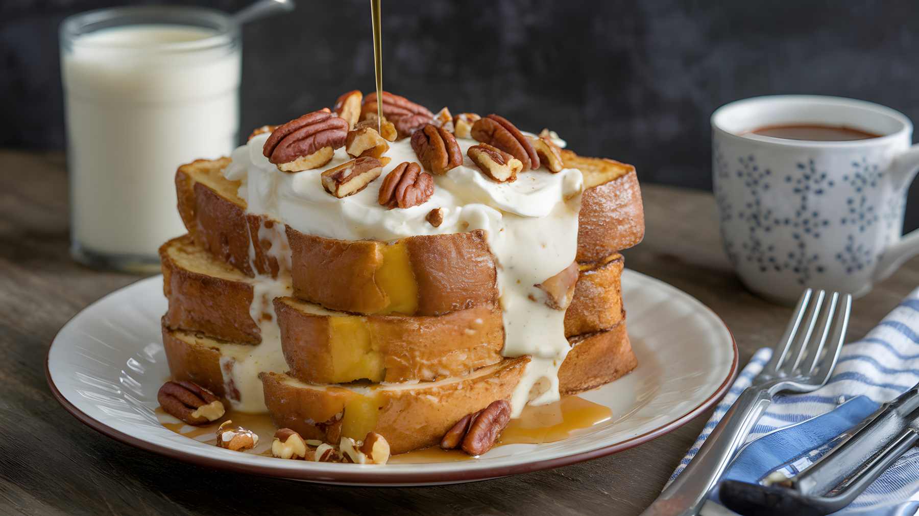 torrijas de chocolate blanco.