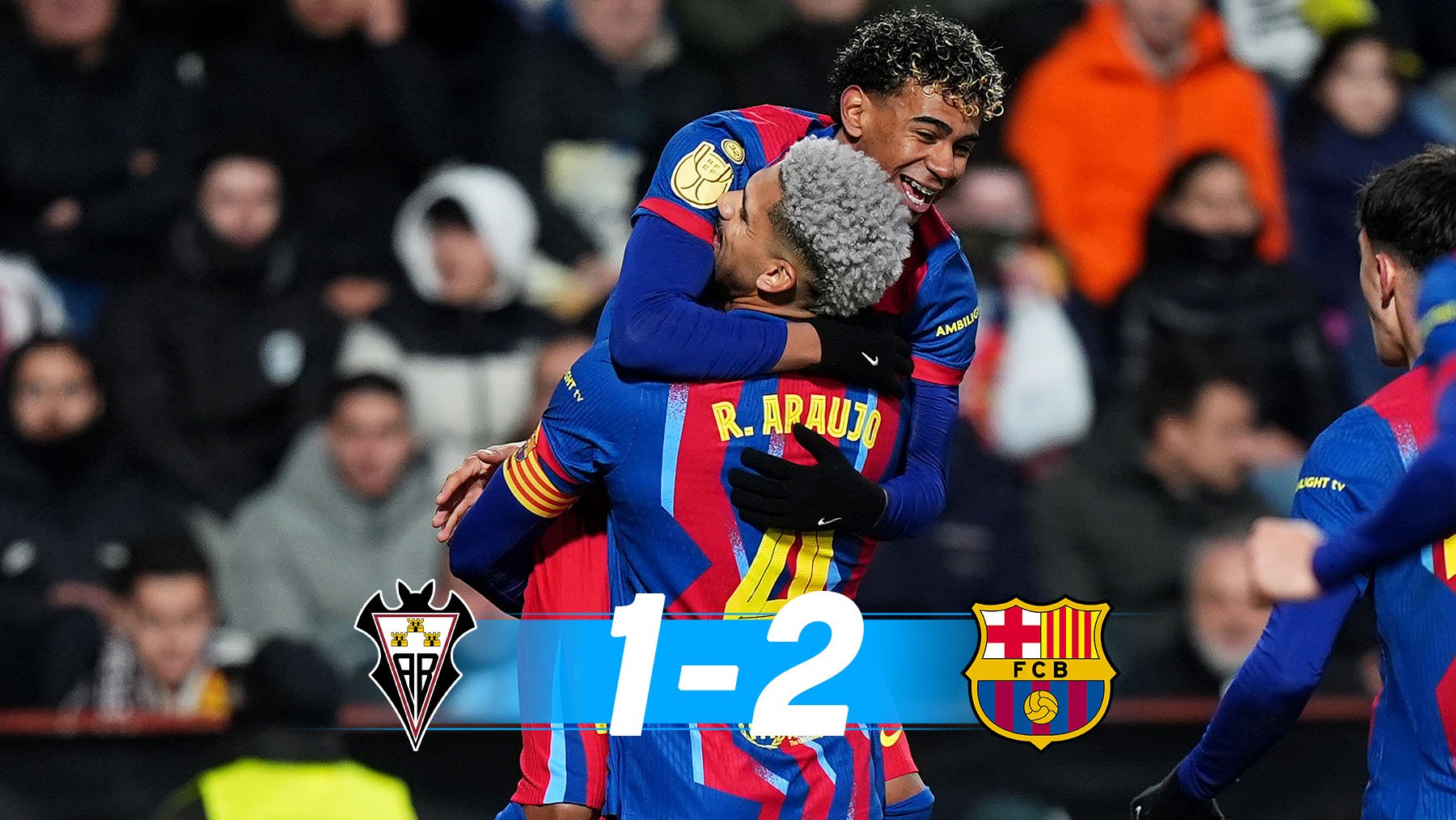 El Barcelona apaga la ilusión del Albacete y pasa a semifinales con susto