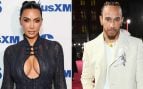 Kim Kardashian y Lewis Hamilton.