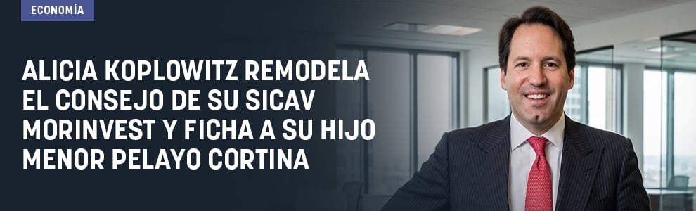Alicia Koplowitz remodela el consejo de su sicav Morinvest y ficha a su hijo menor, Pelayo Cortina