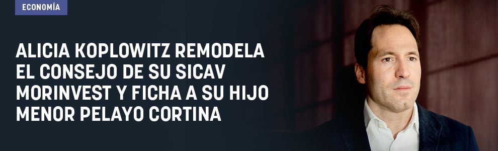 Alicia Koplowitz remodela el consejo de su sicav Morinvest y ficha a su hijo menor, Pelayo Cortina