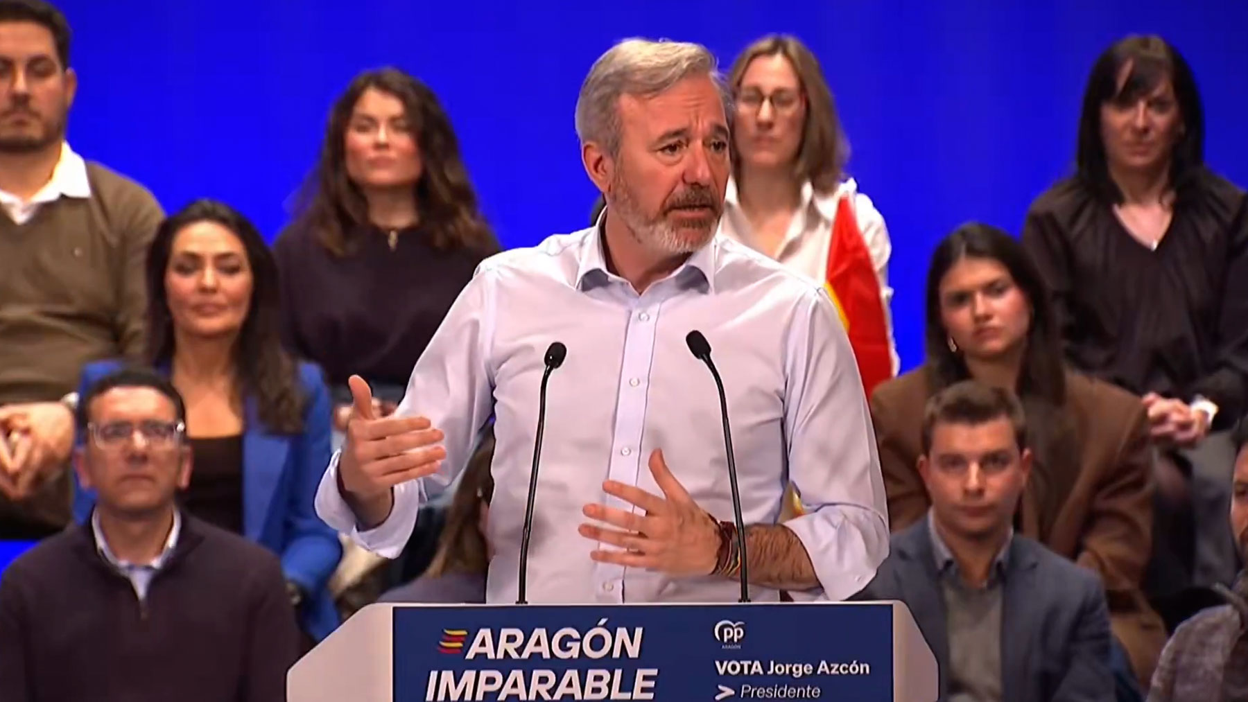 Azcón ataca a Alegría por comer con Salazar para pedirle ayuda con la campaña, como ha revelado OKDIARIO