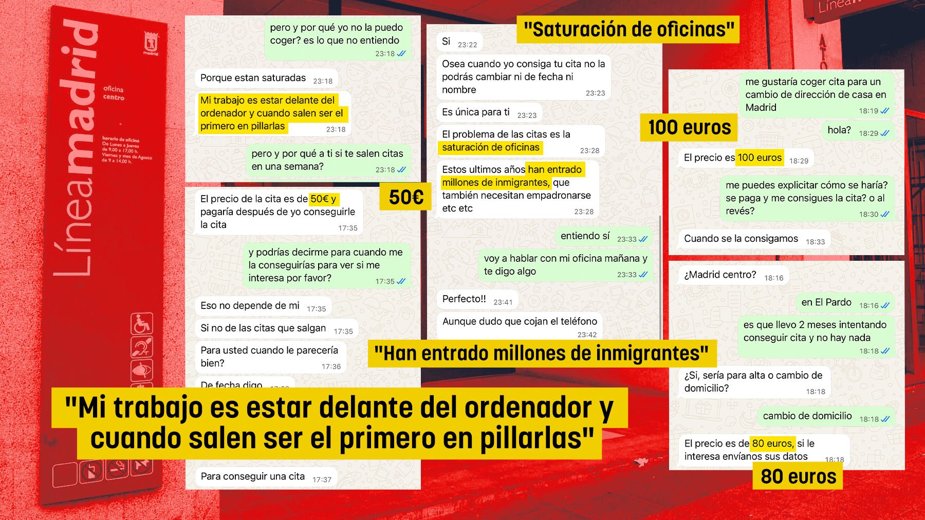 La regularización engorda el negocio con las citas del padrón: hasta 100 € por conseguir una