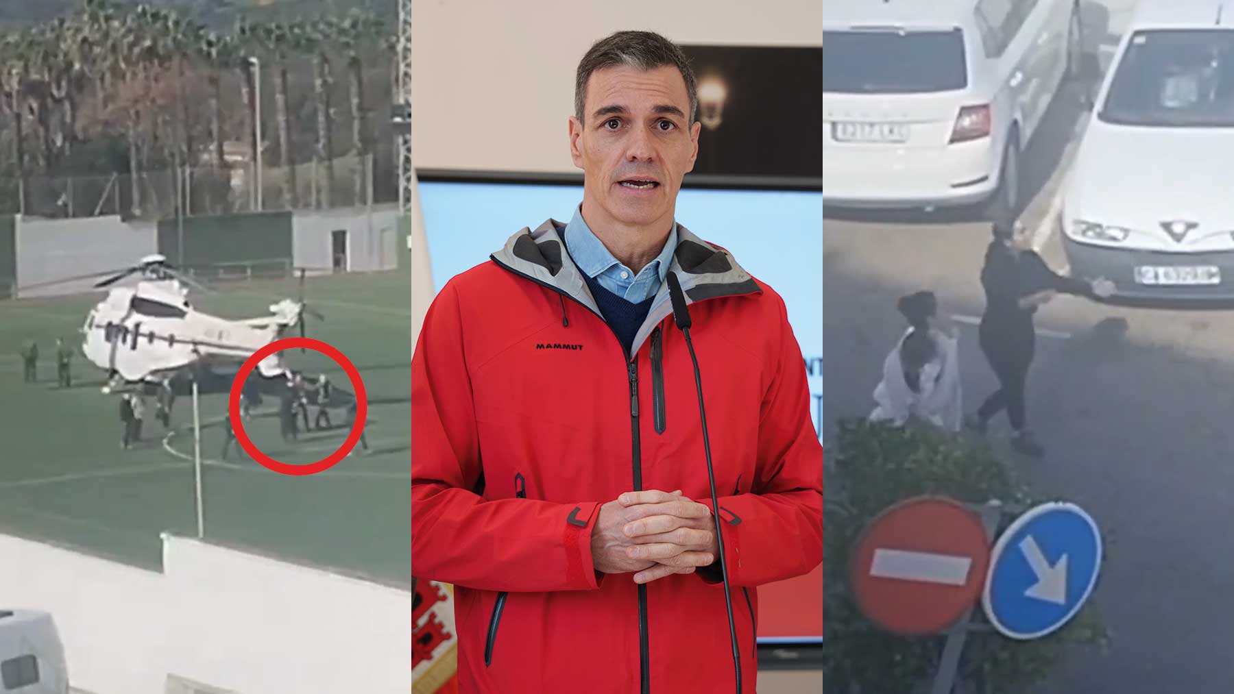 Insultos a Sánchez en su visita a las zonas afectadas por el temporal: ¡Ratero malo, vete de aquí!