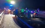 Muere una mujer de 35 años tras chocar su coche contra una máquina quitanieves en la A1 en Madrid