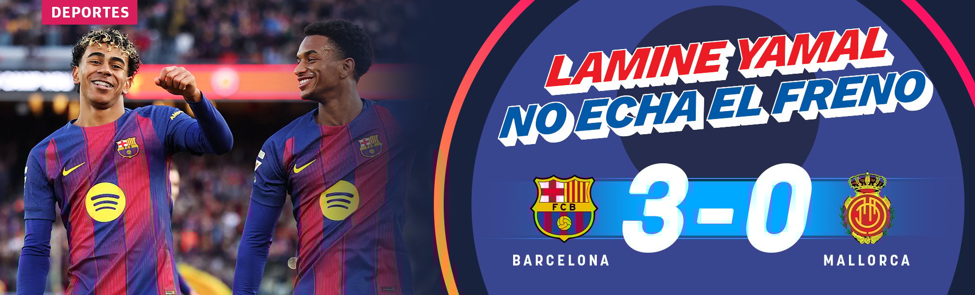 Lamine Yamal no echa el freno y le regala otra victoria al Barcelona en Liga