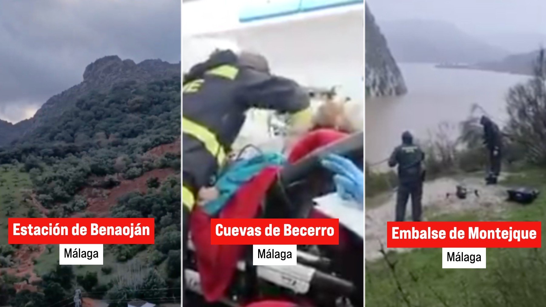 La provincia de Málaga sufre una cadena de terremotos en pleno temporal y con miles de evacuados