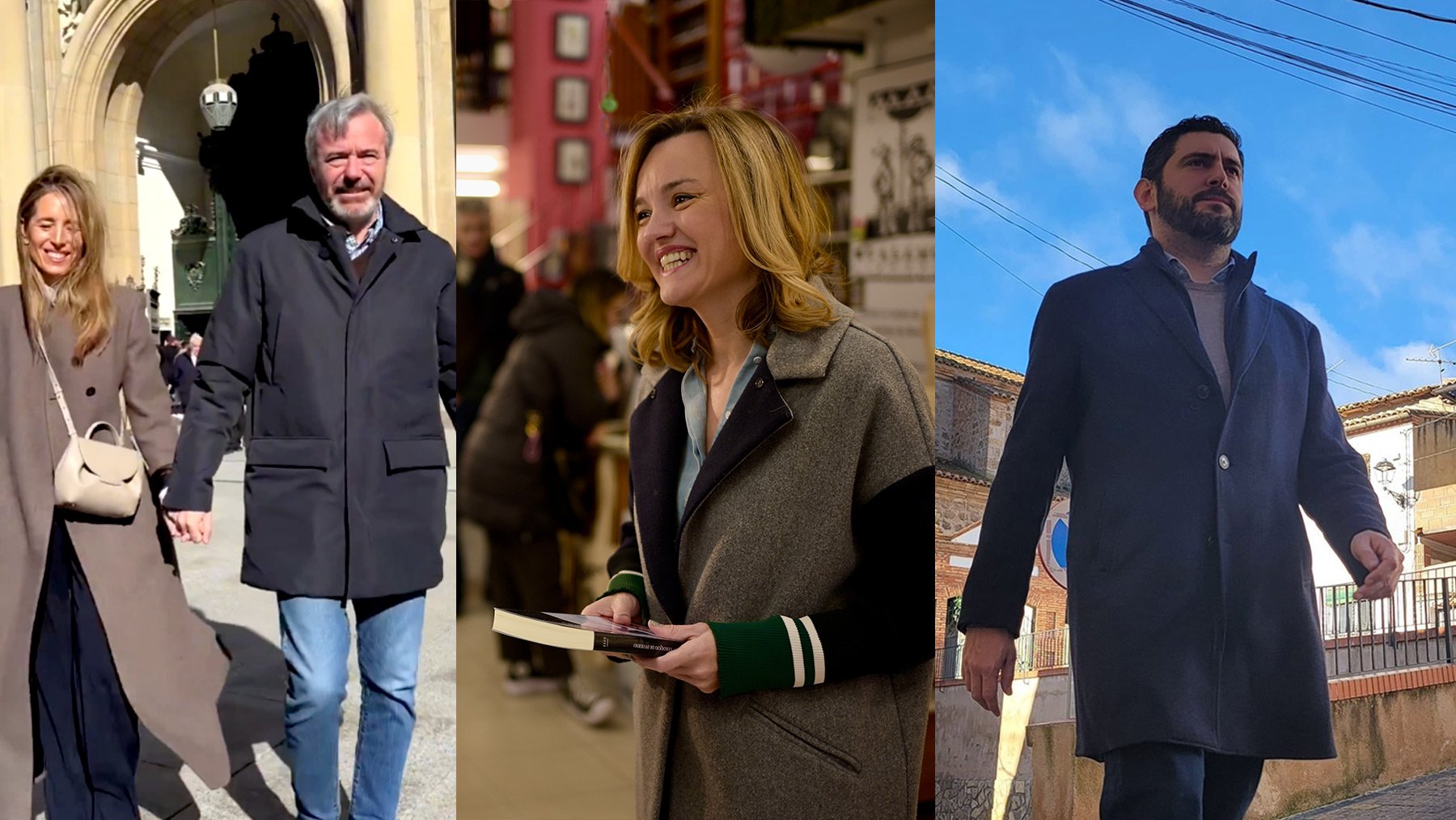 Los candidatos en Aragón reflexionan entre vermús, libros, deporte y familia en el mundo rural