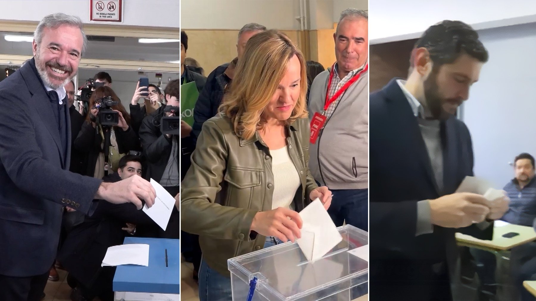 Así han votado los candidatos en las elecciones a la presidencia del Gobierno de Aragón