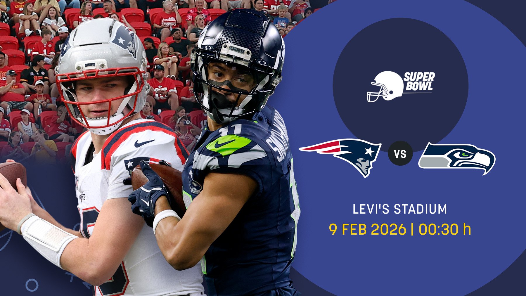 Drake Maye y Jaxon Smith-Njigba.