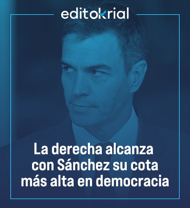 La derecha alcanza con Sánchez su cota más alta en democracia