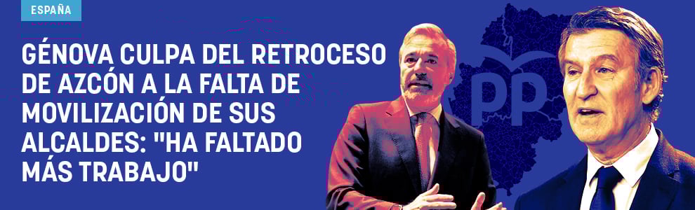 Génova culpa del retroceso de Azcón a la falta de movilización de sus alcaldes: Ha faltado más trabajo