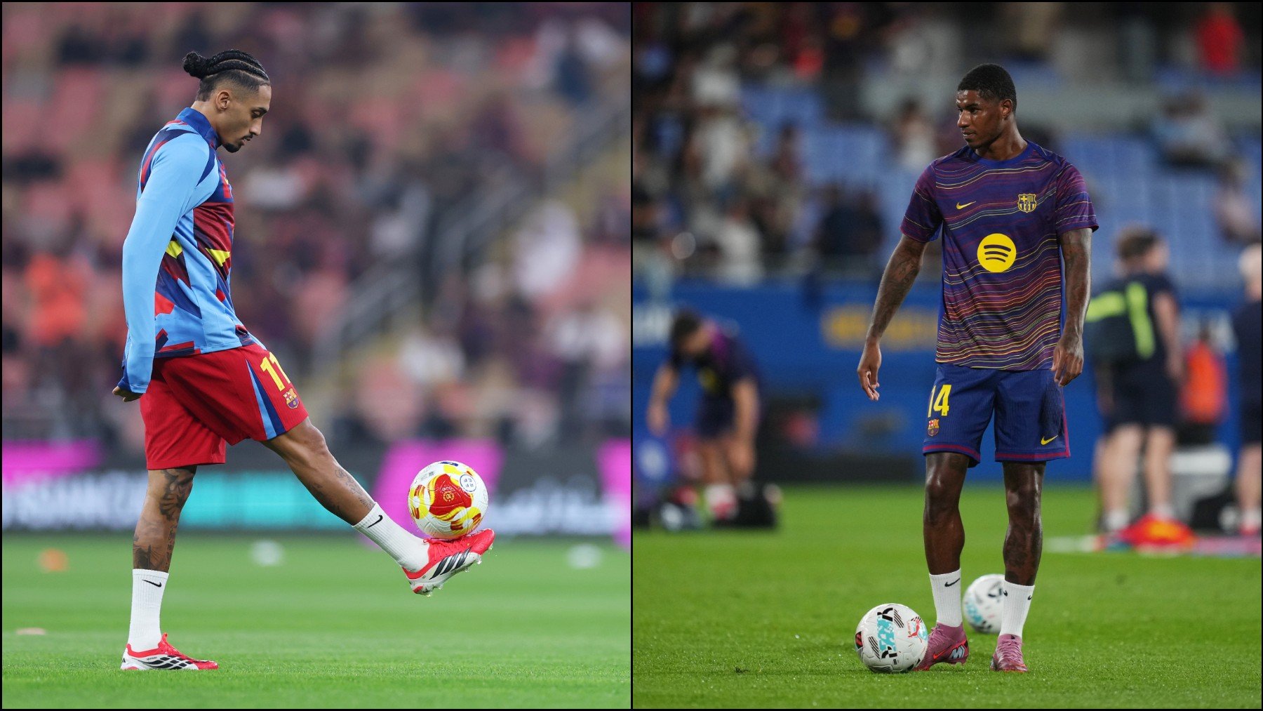 Raphinha es baja segura en el Barcelona para visitar el Metropolitano y Rashford es seria duda