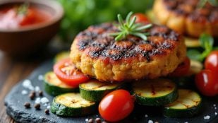 Hamburguesa de garbanzos