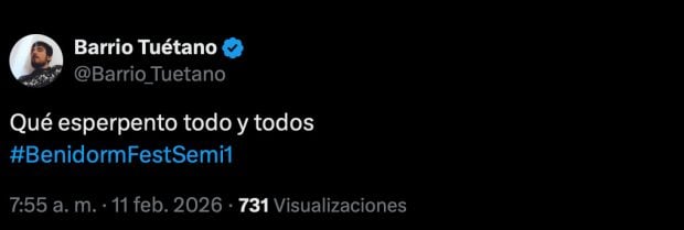 Comentario de un seguidor del programa. (X)