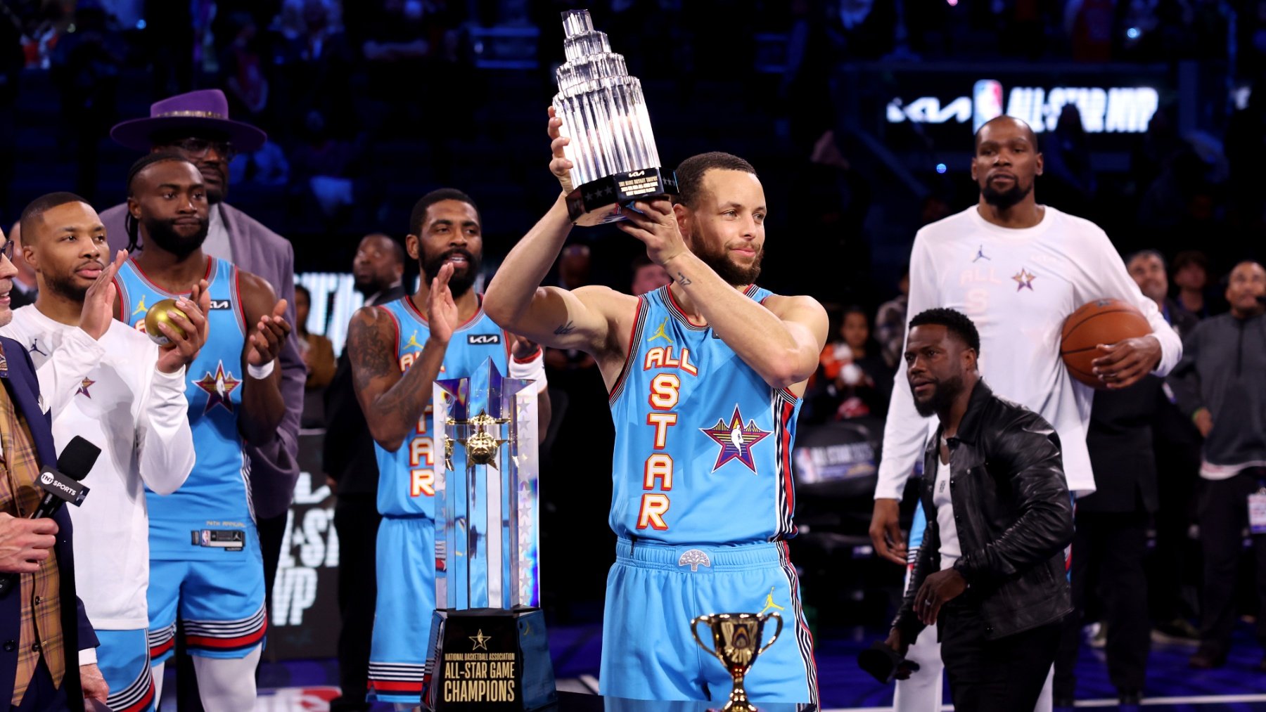Stephen Curry, MVP del último All-Star de la NBA. (Getty)
