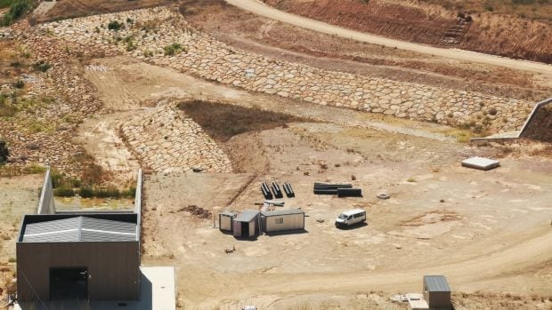 Inicio de la obras del embalse de L'Albagès. 
