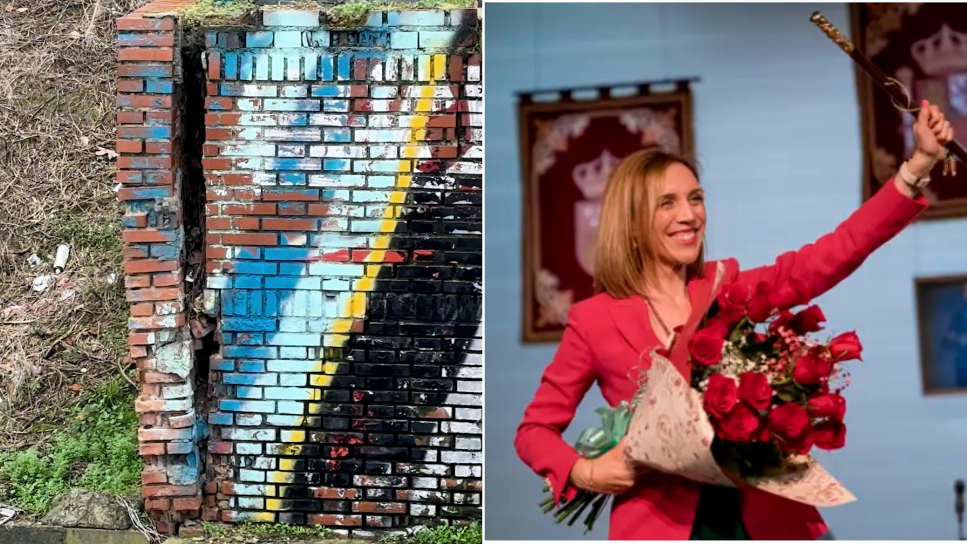 La alcaldesa de Alcorcón (PSOE) calla ante un nuevo desprendimiento en el muro de contención del Cercanías