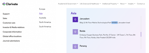 Direcci&oacute;n de la empresa Ex Libris que Sumar tild&oacute; de "territorio ocupado".