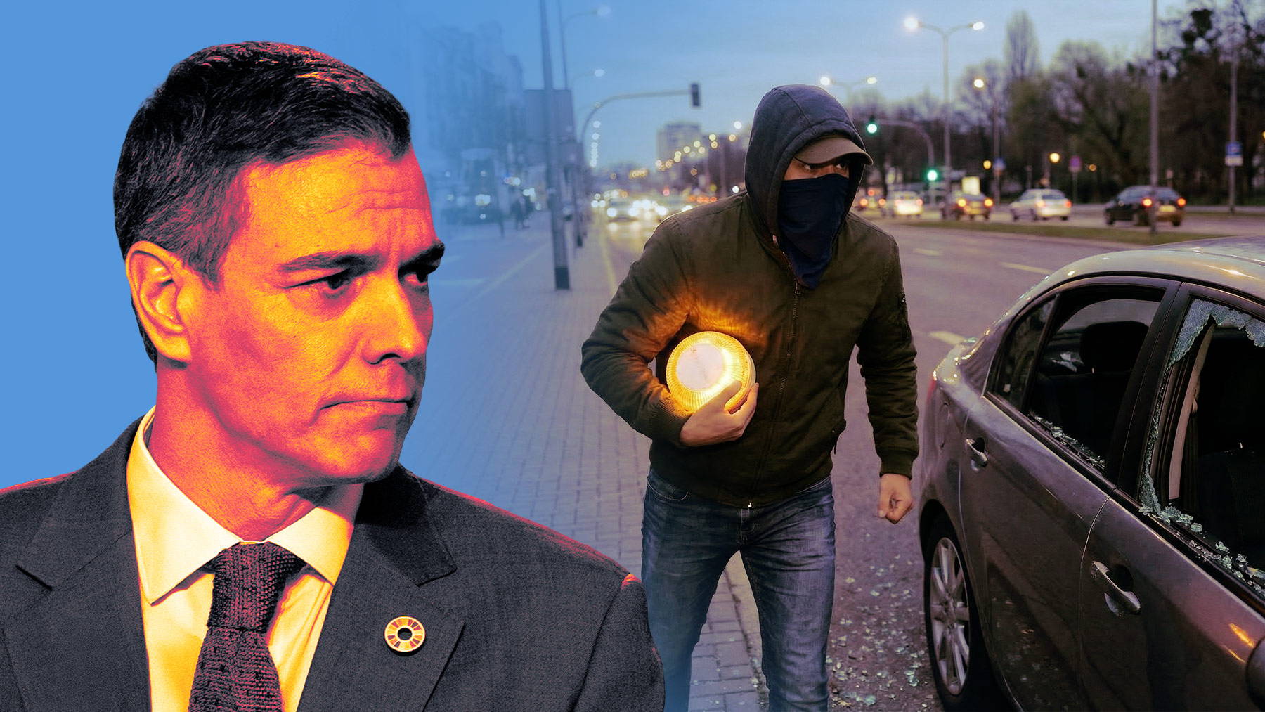 La baliza V16 desata una oleada de robos en Baleares: coches reventados por un dispositivo de 40 euros