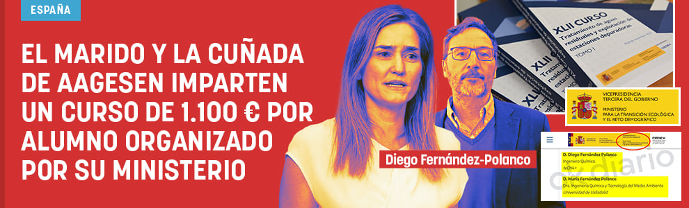 El marido y la cuñada de Aagesen imparten un curso de 1.100 € por alumno organizado por su ministerio