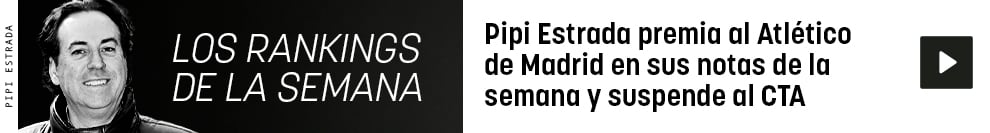 Pipi Estrada premia al Atlético de Madrid en sus notas de la semana y suspende al CTA
