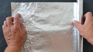 papel aluminio paredes