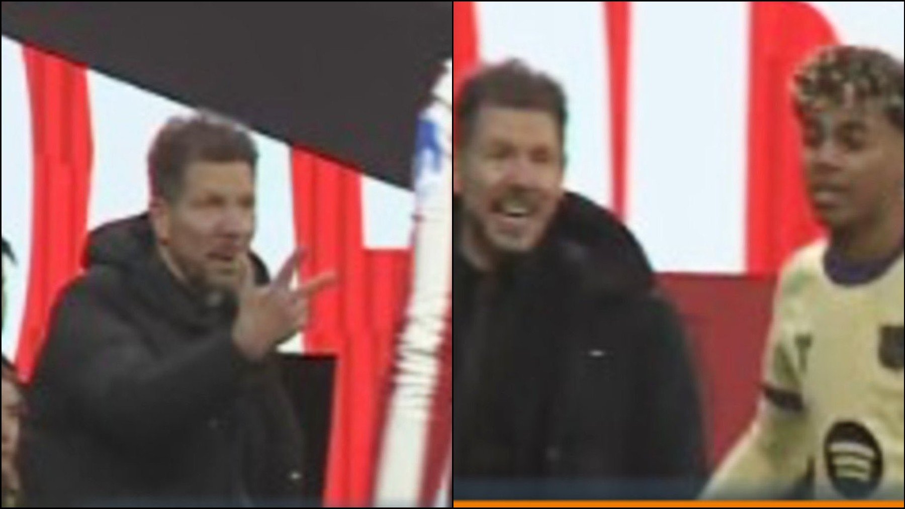 El enganchón de Simeone con Lamine Yamal: le enseñó la mano en plena goleada