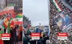 Cientos de miles de iraníes se manifiestan en Madrid, Múnich y América al grito de «¡larga vida al sha!»