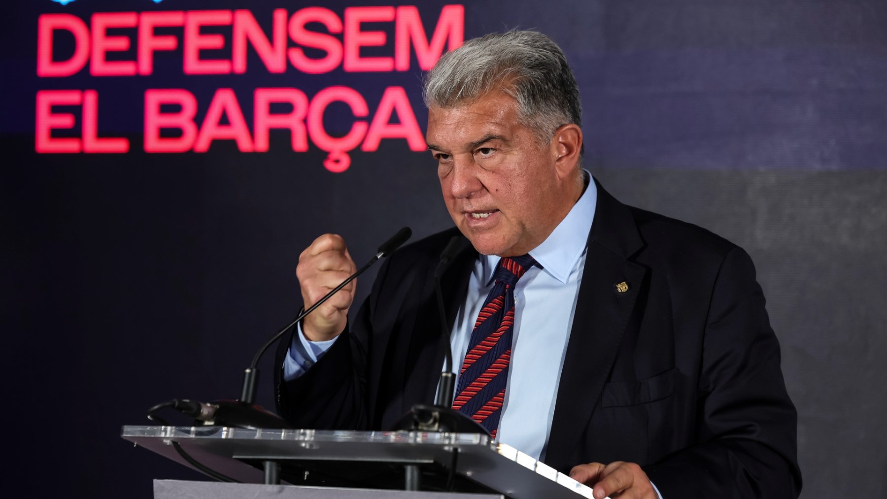 Laporta presenta su campaña atacando a los árbitros: Ganaremos la Liga contra todo y contra todos