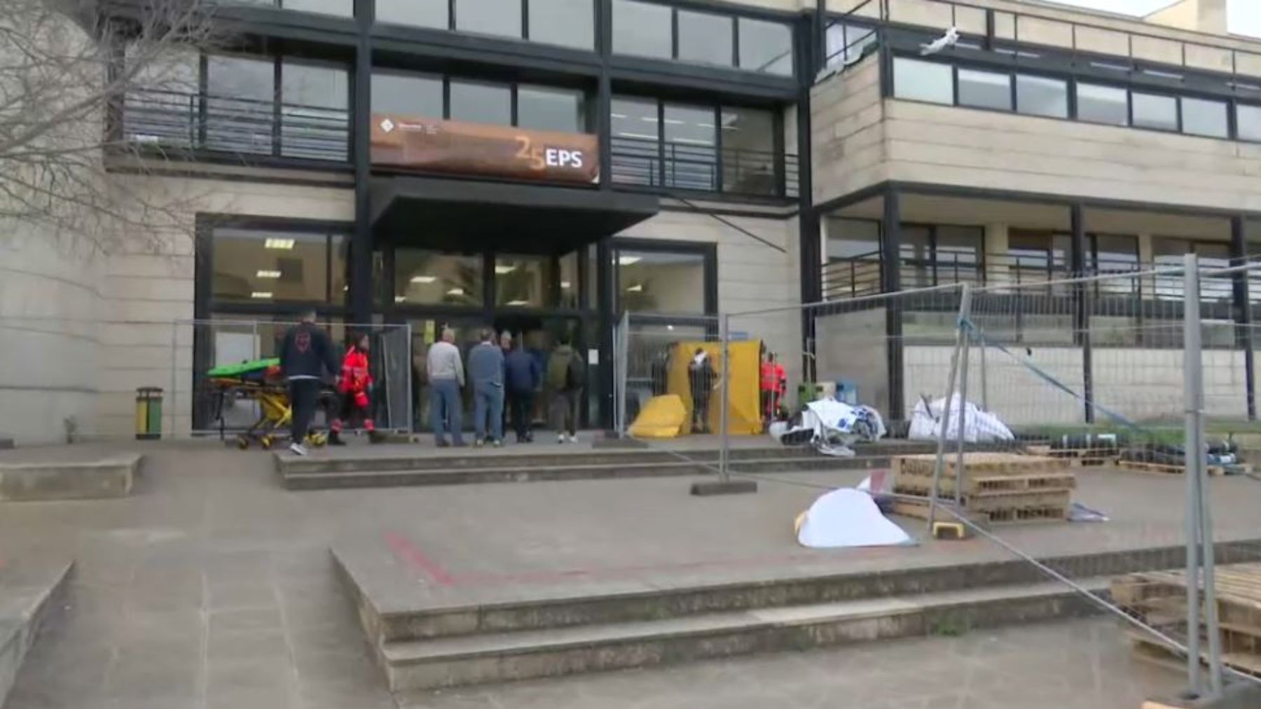 Edificio donde ha ocurrido el accidente laboral. Foto: IB3 NOTÍCIES