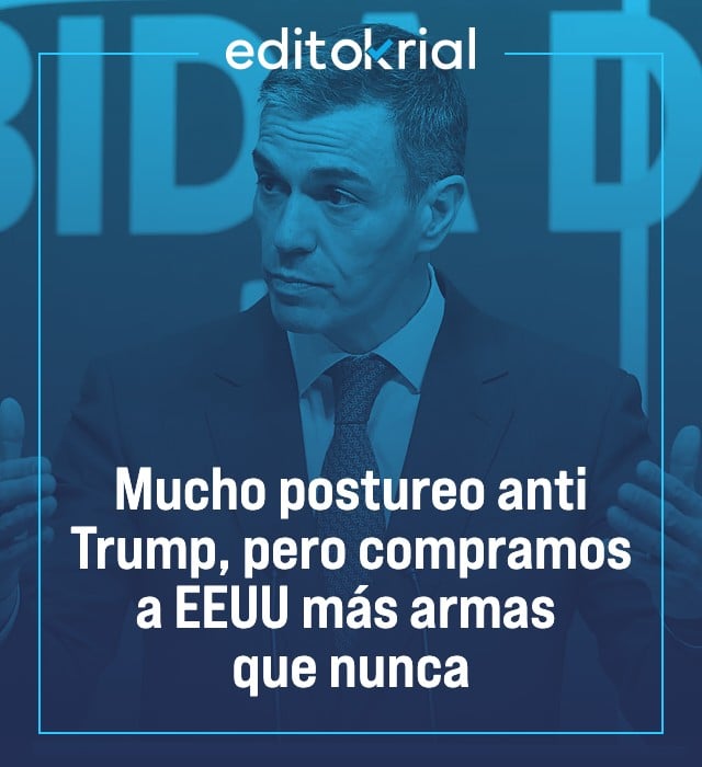 Mucho postureo anti Trump, pero le compramos a EEUU más armas que nunca