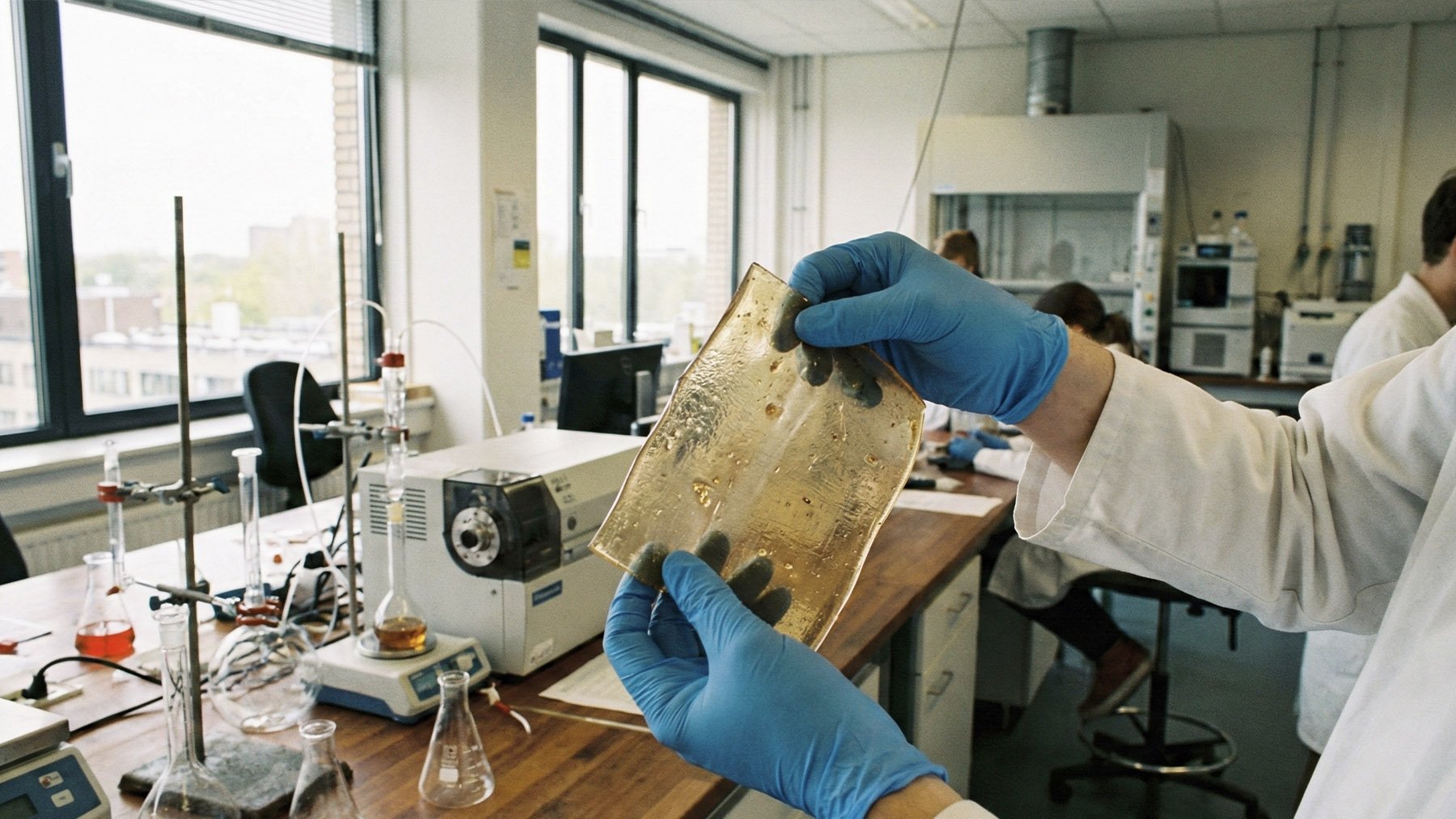 Compleximero en laboratorio. Foto: ilustración propia.