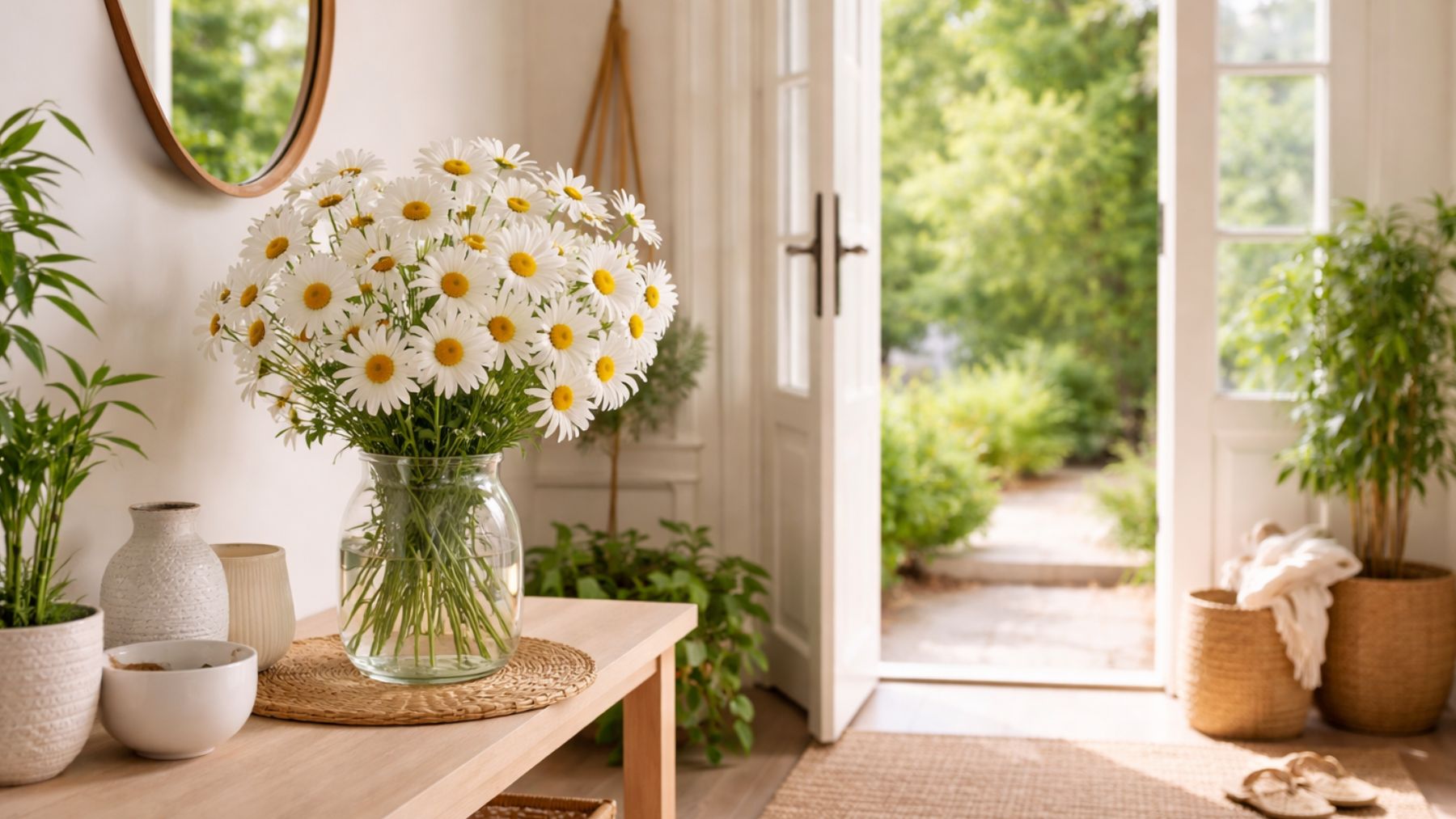 Ni las habitaciones ni el salón: el mejor lugar de la casa para poner unas margaritas, según la tradición china