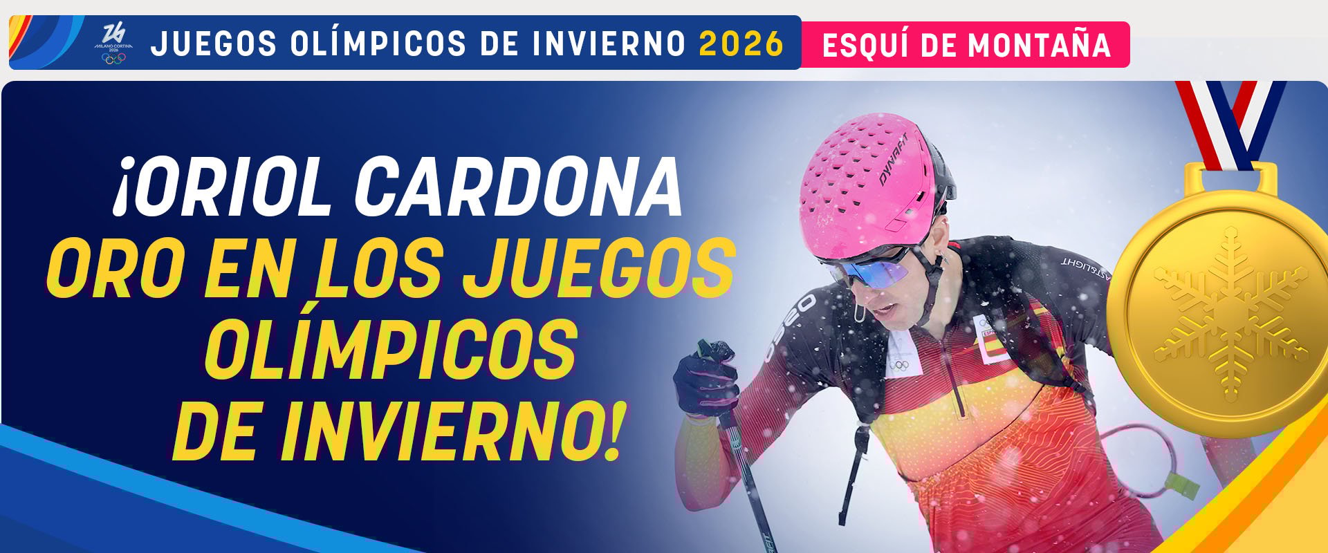 ¡Historia del deporte español: Oriol Cardona gana el oro en los Juegos Olímpicos de Invierno!