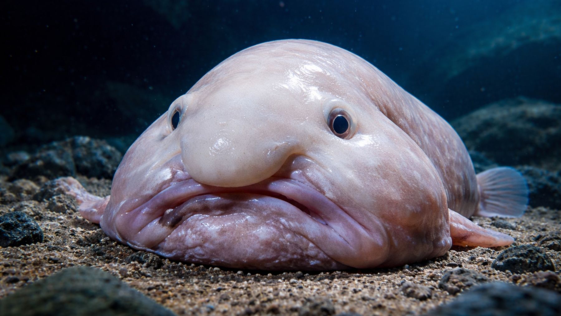 Lo llaman el animal más feo de la Tierra, pero las apariencias engañan: deforma su cuerpo fuera del agua