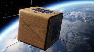 Espacio, cubo, madera, ciencia