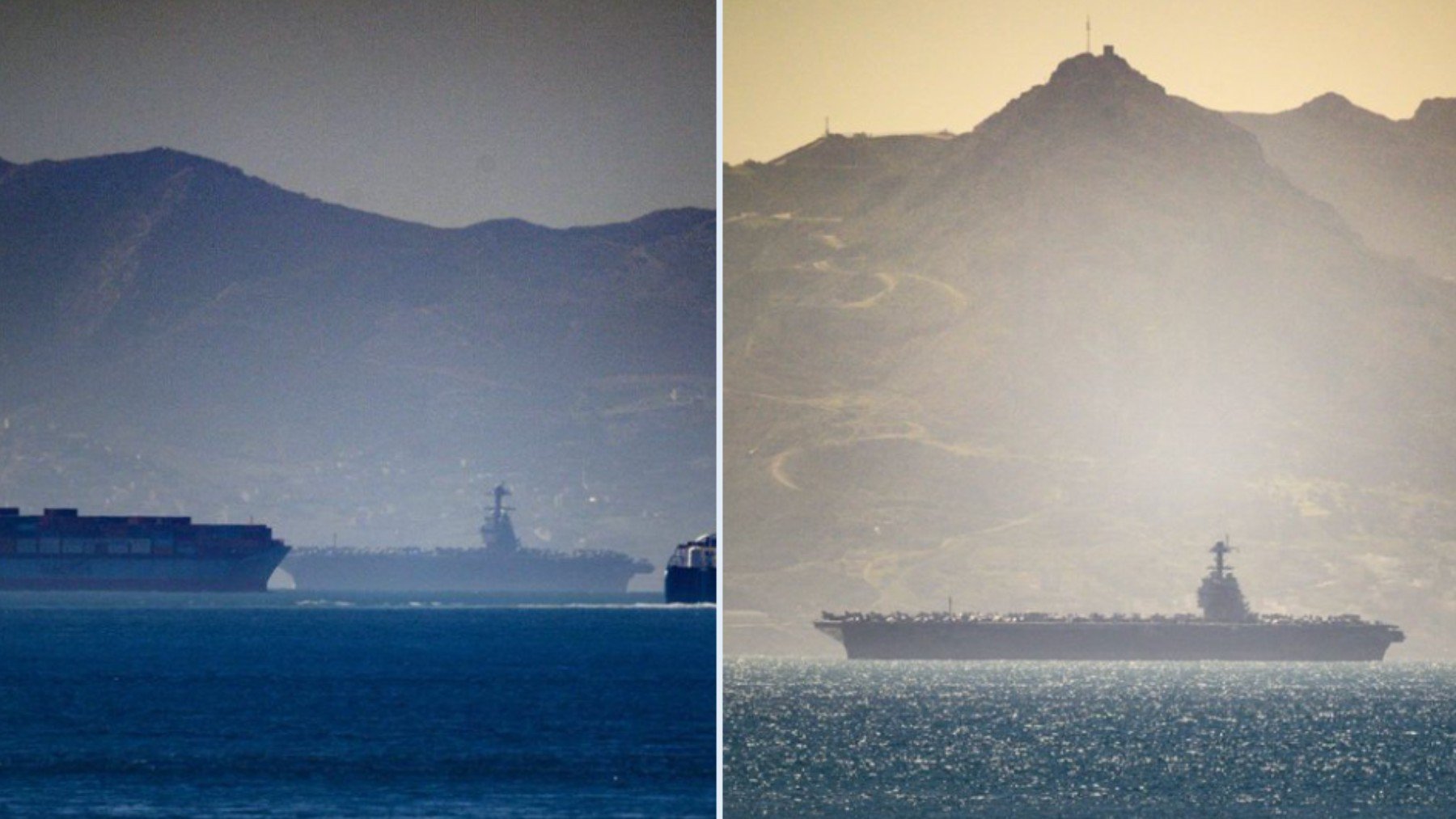 Así es el Gerald Ford, el portaaviones más grande del mundo, que acaba de pasar por Gibraltar, clave frente a Irán