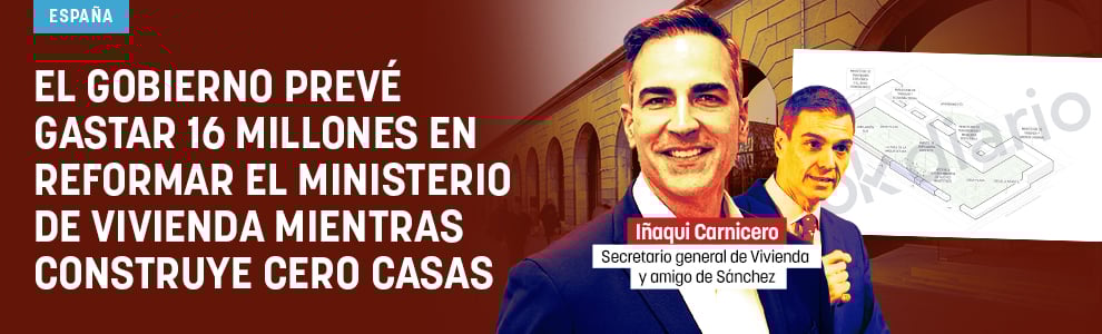 El Gobierno prevé gastar 16 millones en reformar el Ministerio de Vivienda mientras construye cero casas