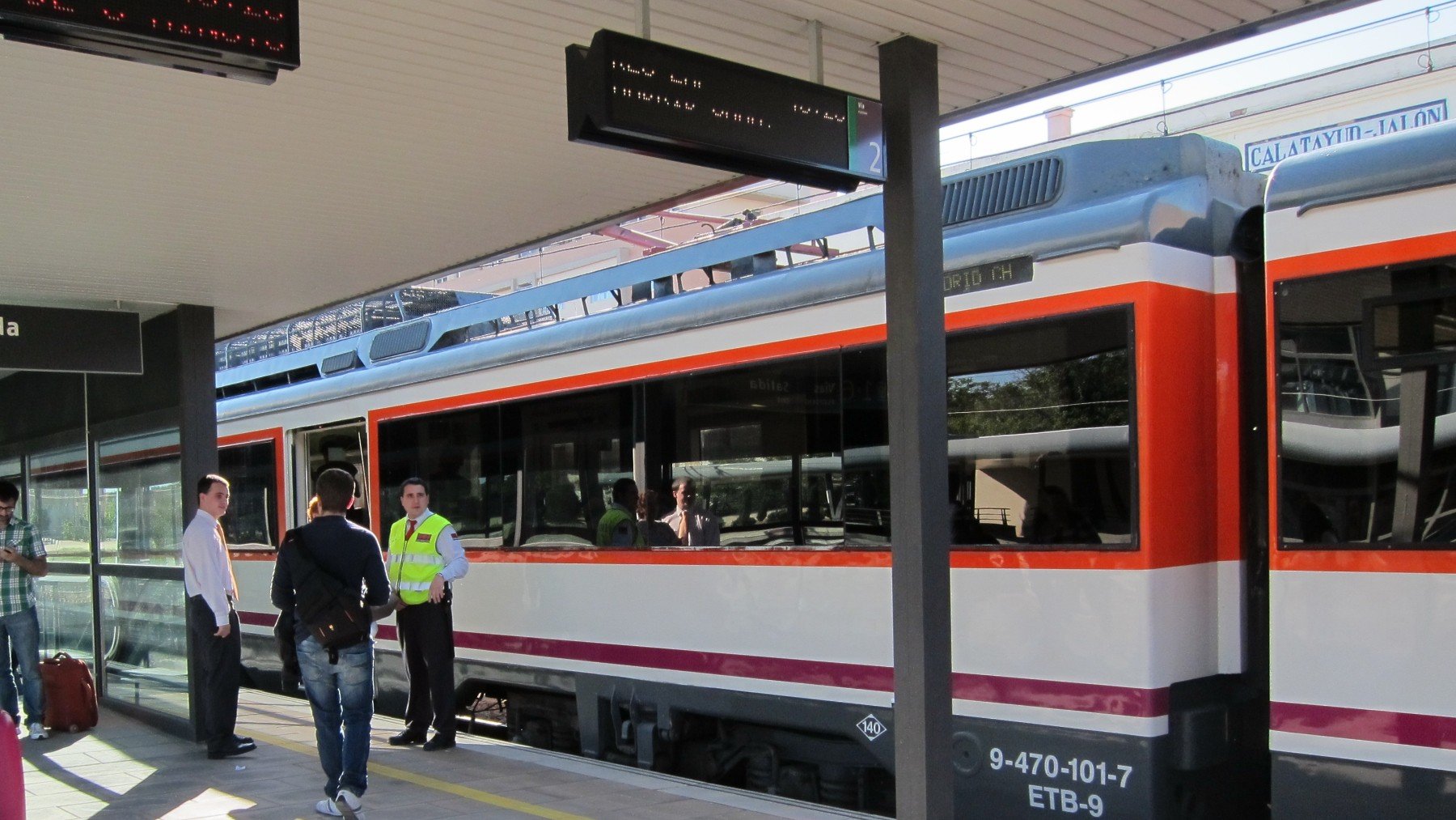 Muere un trabajador de ADIF en Calatayud cuando revisaba la seguridad de la línea del AVE Madrid-Barcelona