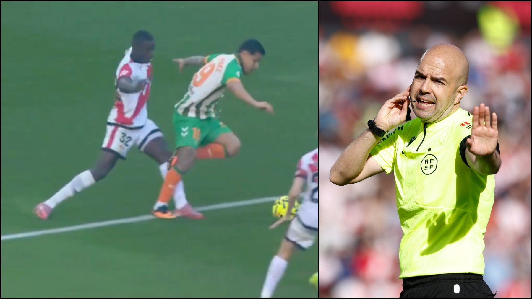 González Fuertes vuelve a liarse con otra revisión eterna: cuatro minutos mirando un penalti en el VAR para nada