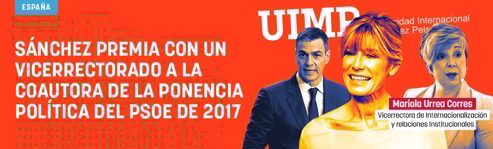Sánchez premia con un vicerrectorado a la coautora de la ponencia política del PSOE de 2017