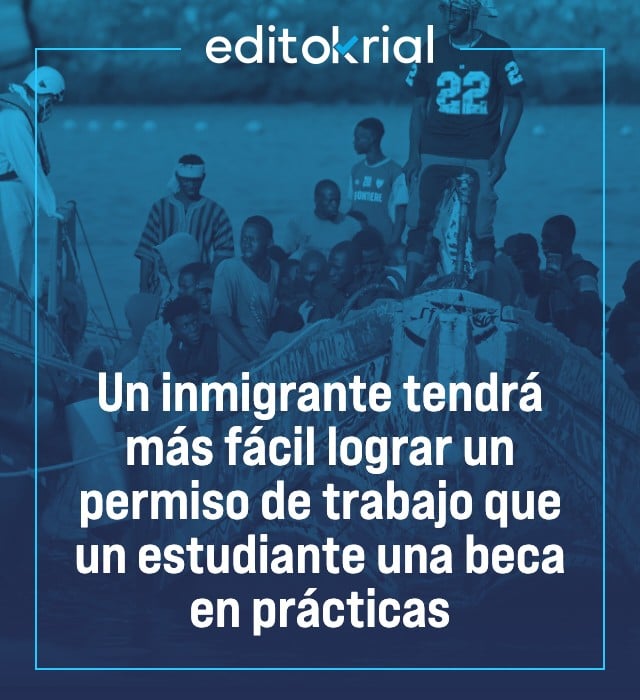 Un inmigrante tendrá más fácil lograr un permiso de trabajo que un estudiante una beca en prácticas