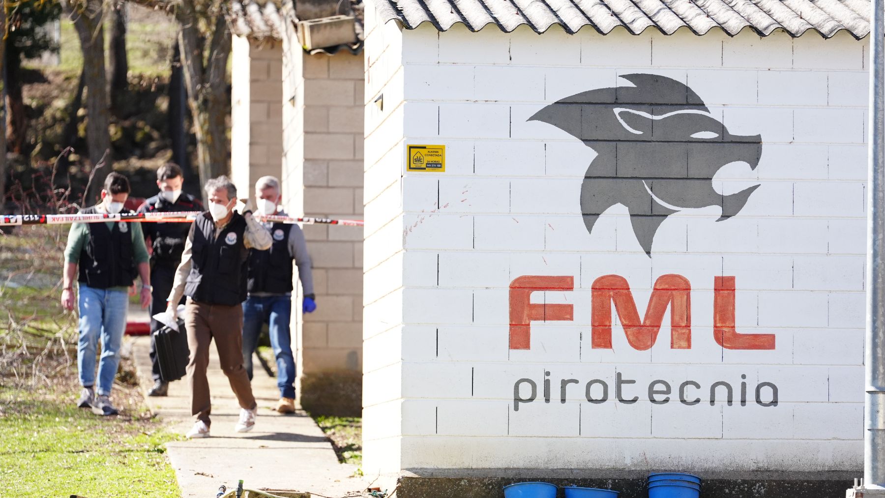 Una explosión deja un muerto y un herido grave en una empresa pirotécnica de Lantarón (Álava)