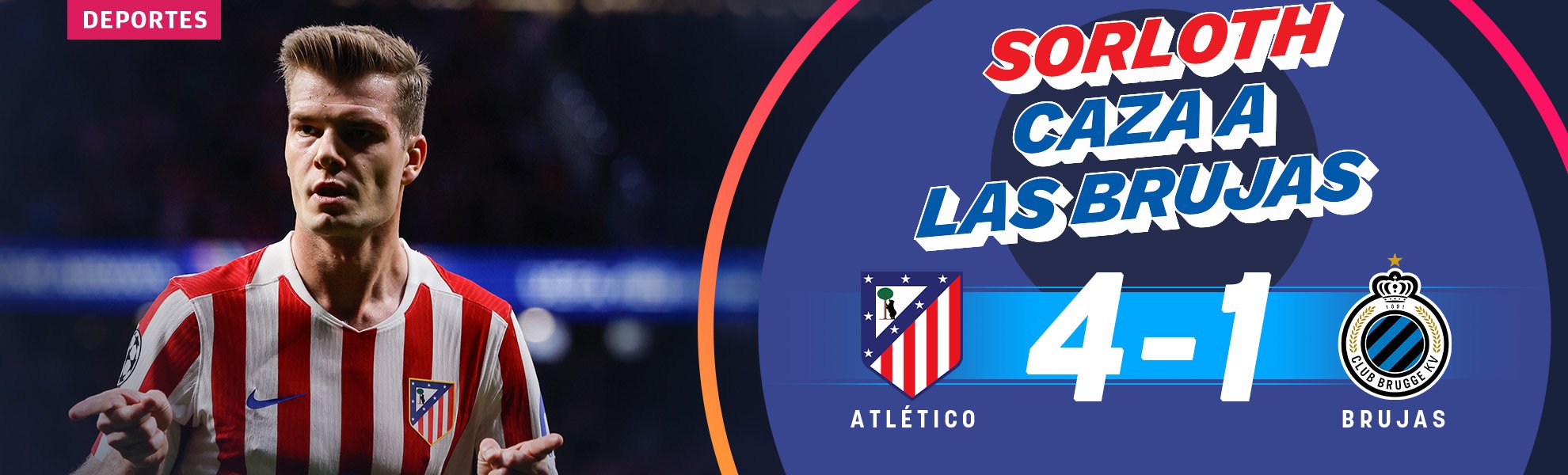 Sorloth caza al Brujas y el Atlético accede a los octavos de la Champions