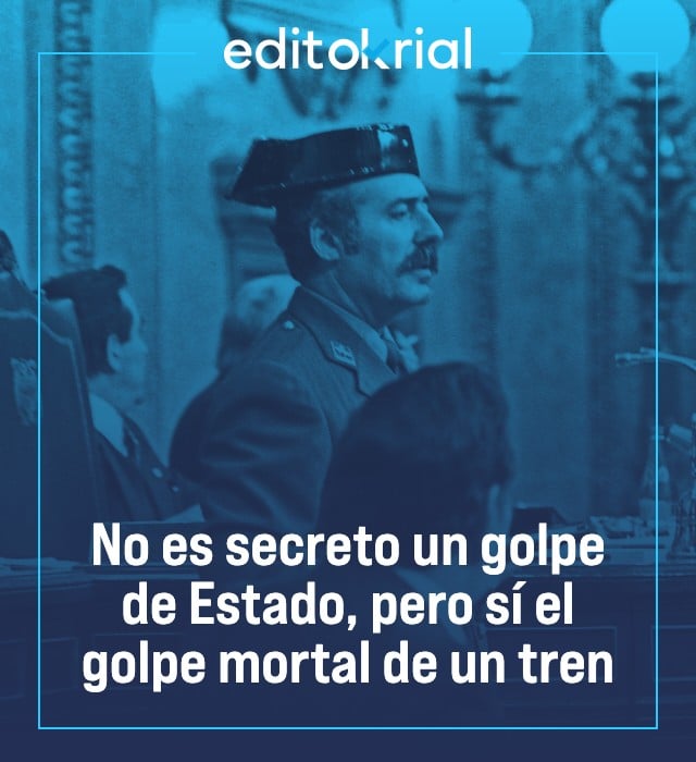 No es secreto un golpe de Estado, pero sí el golpe mortal de un tren