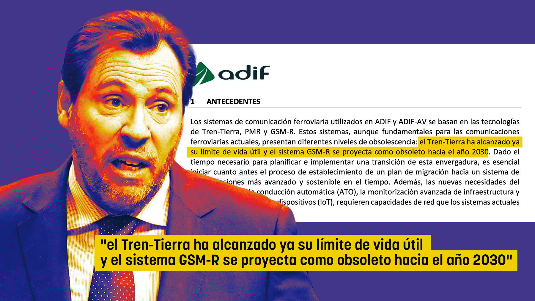 Los sistemas de comunicación de Adif estaban al límite de vida útil durante el accidente de Adamuz