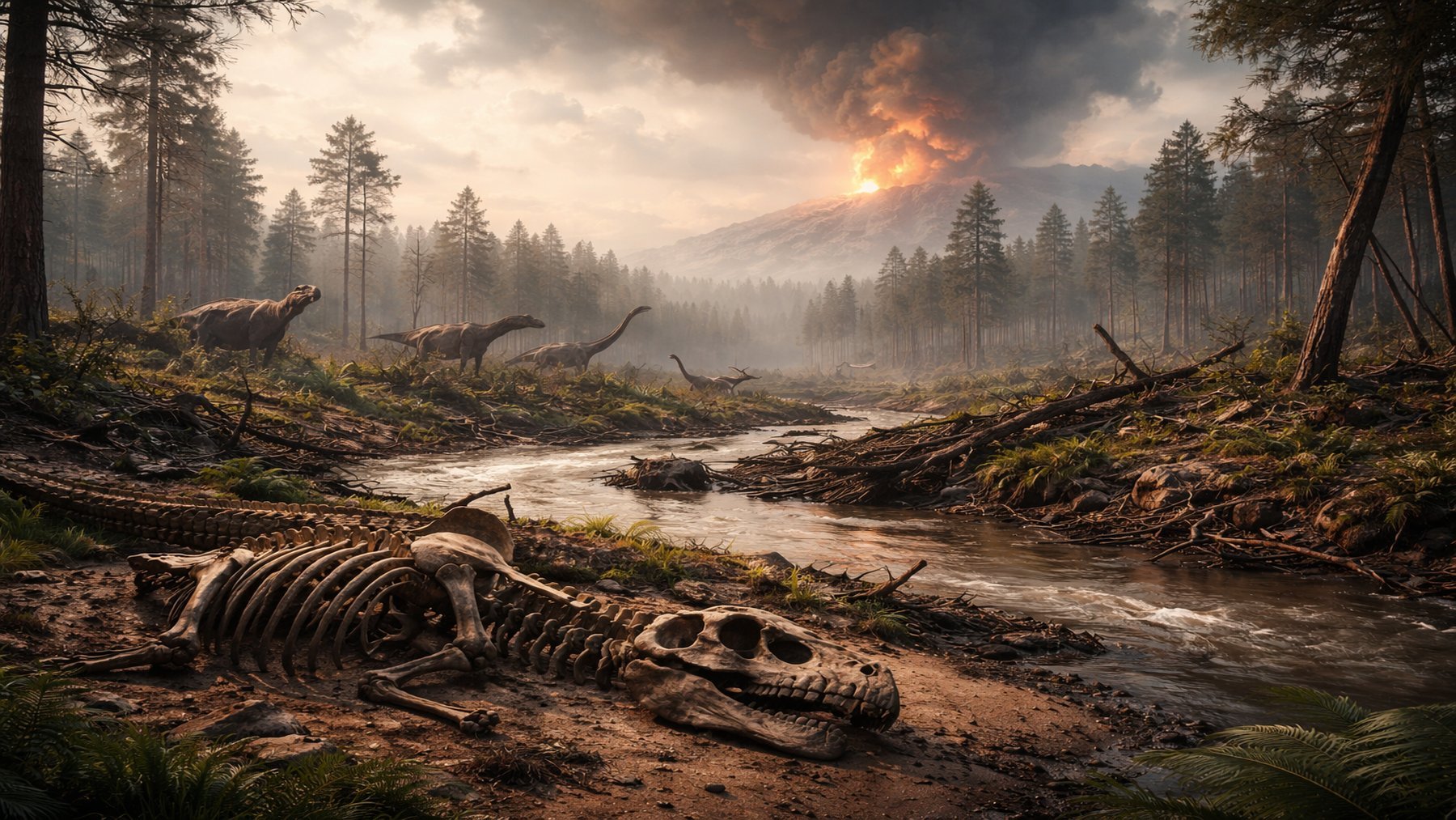 La desaparición de los dinosaurios cambió para siempre el paisaje y los ríos de la Tierra, según un estudio reciente