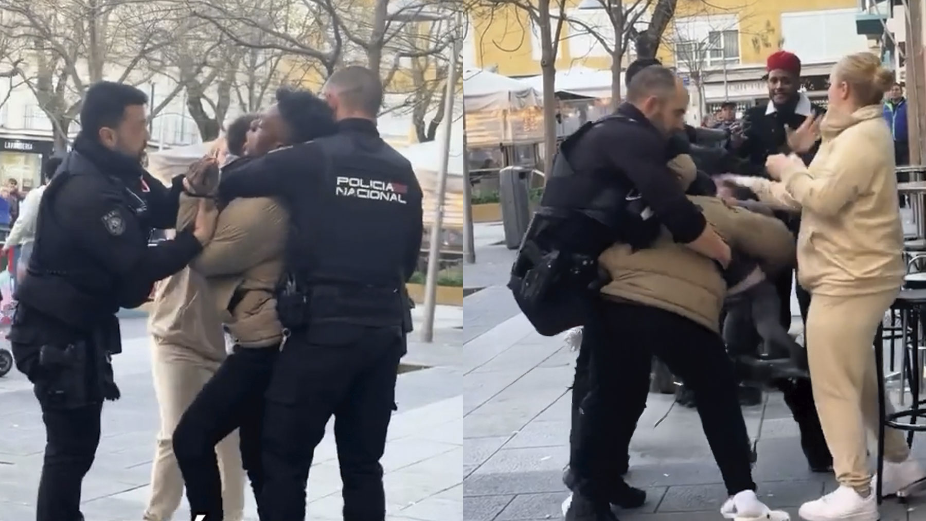 Detenido un hombre con antecedentes por usar a su niño de escudo para enfrentarse a la Policía en Vallecas