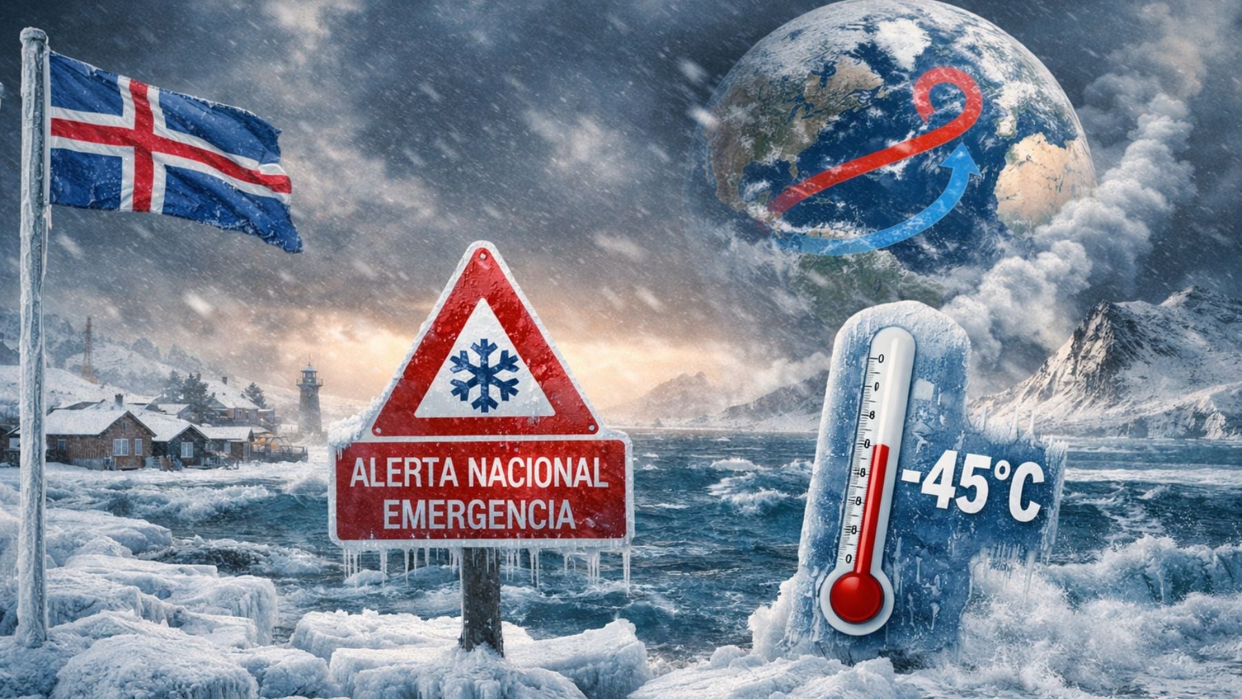 Islandia declara como emergencia nacional el posible colapso de la AMOC y advierte de temperaturas de -45ºC